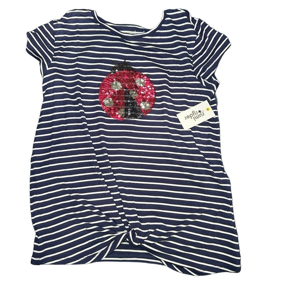 rumi+Ryder Other - Girls Rumi + Ryder Ladybug Short Sleeve Knot Tee Size Large (12-14)